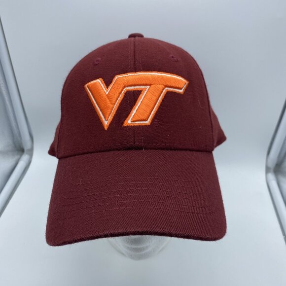 Virginia Tech Hokies Maroon Cap Hat Flex-Fit Stretch L/XL NCAA Top of the World - Picture 3 of 9